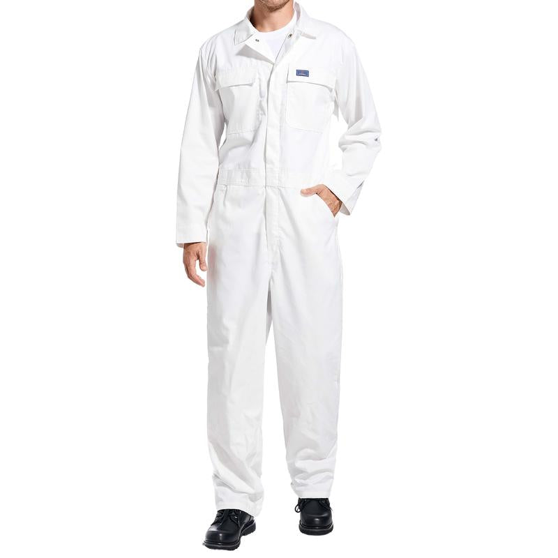 HISEA Men'S Work Coverall - Long Sleeve Stain & Wrinkle Resistant Jumpsuit with Multiple Pockets for Construction, Mechanics & Industrial Work