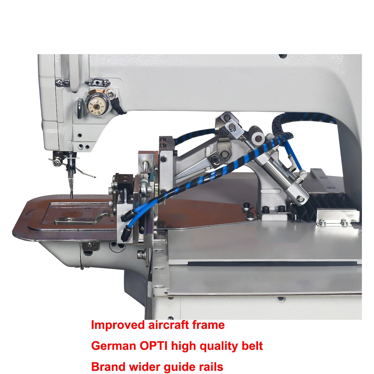 Industrial Heavy Duty Zigzag Sewing Machine with Single Needle for Shoe making and Edging Core Components include Motor Gear