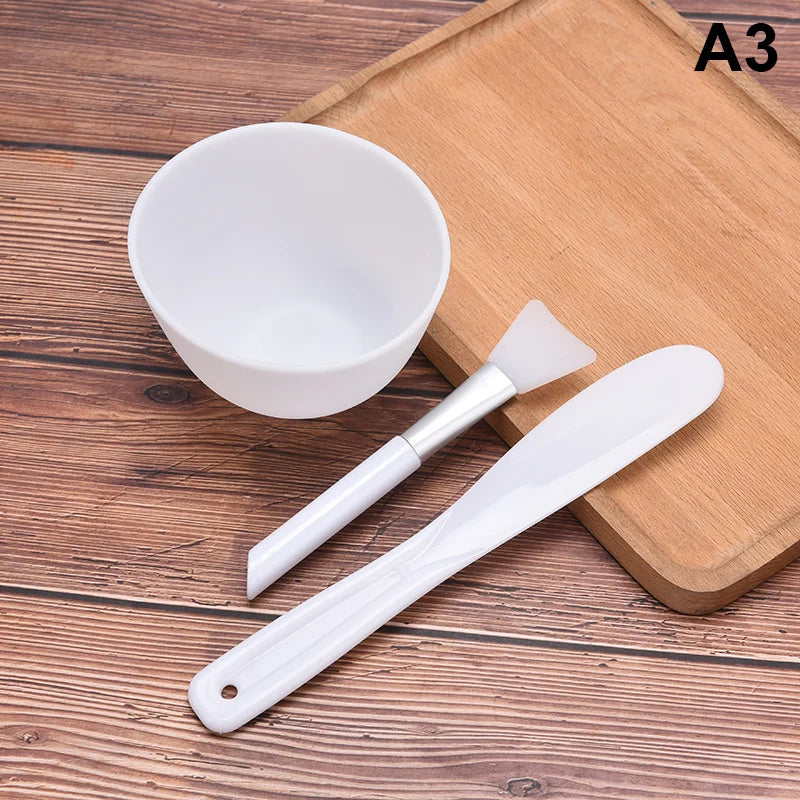 1X Women Face Mask Mixing Bowl Set Girls Facial Skin Care Mask Mixing Tools Kit