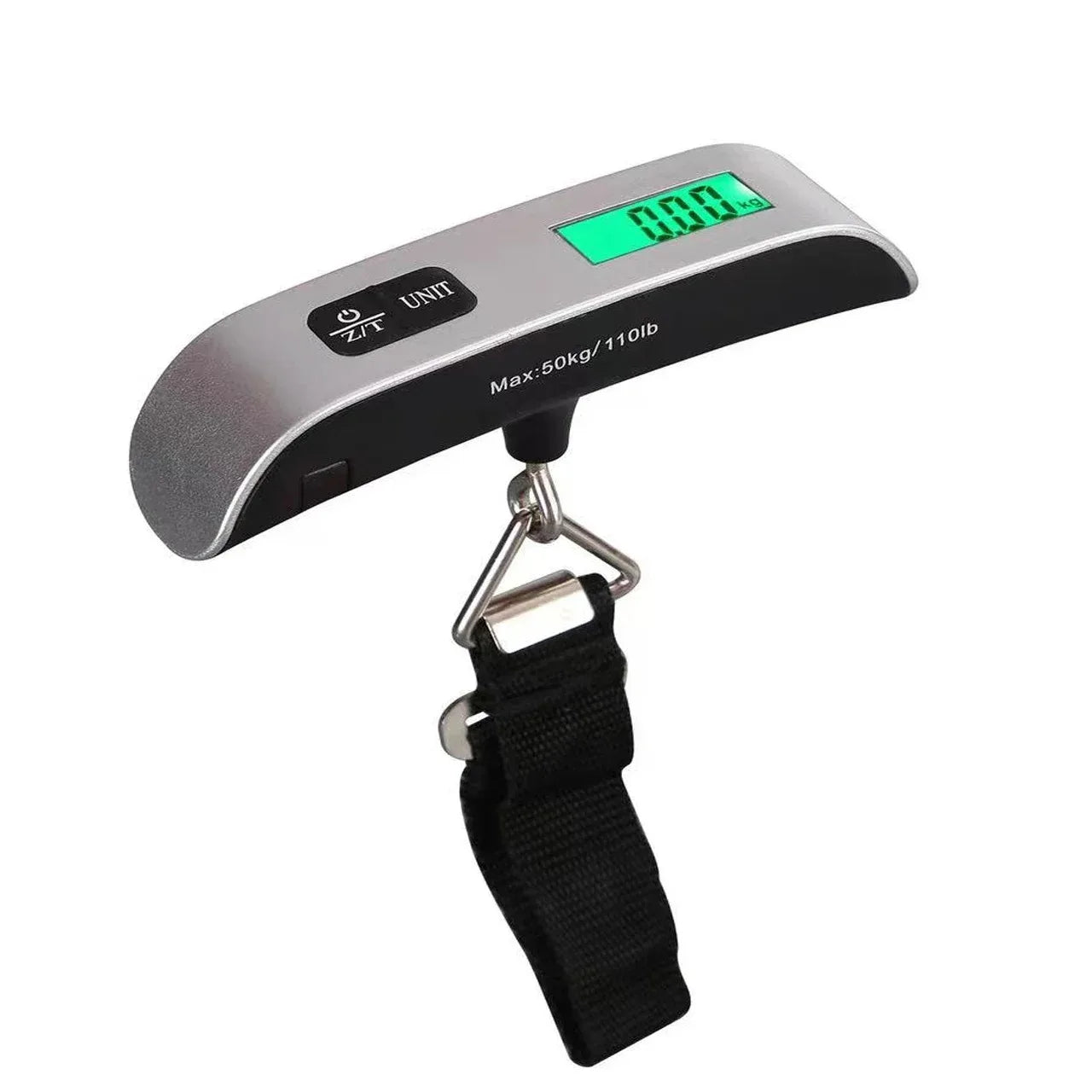 Portable Handheld Digital Travel Luggage Scale - .110lb/50kg with LCD Display, Mini Pocket-Size Electronic Weighing Tool