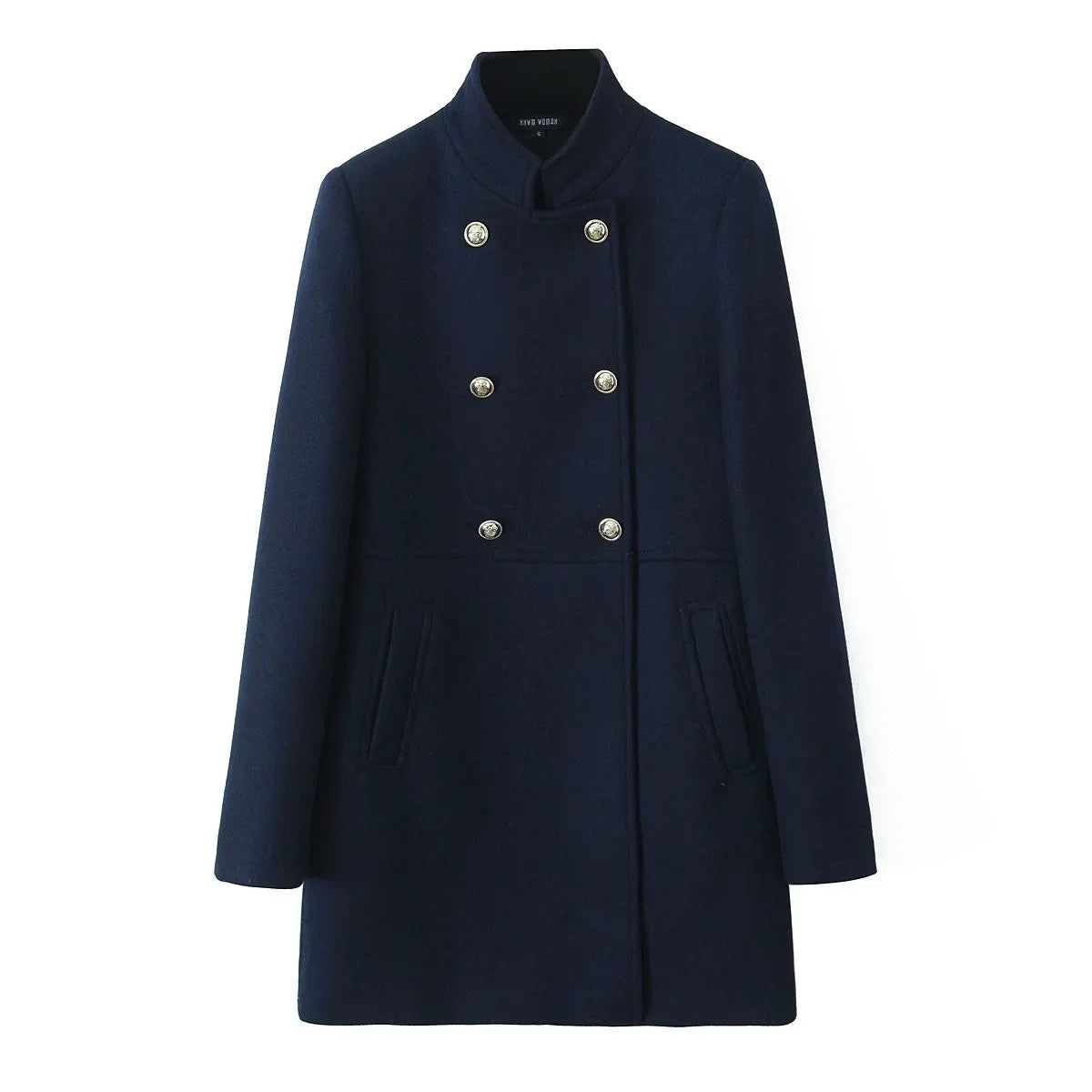 Woolen Coat Fall Fashion Black Long Coat Elegant And Pretty Women's Coats American Retro Autumn Outerwear Urban Coats