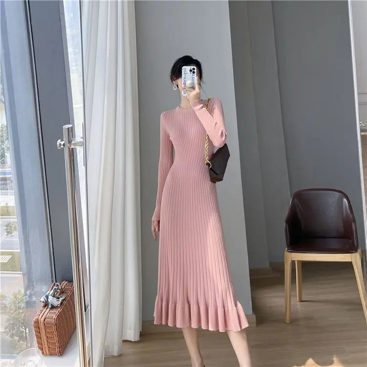 The Cotton Knit Longline Dress