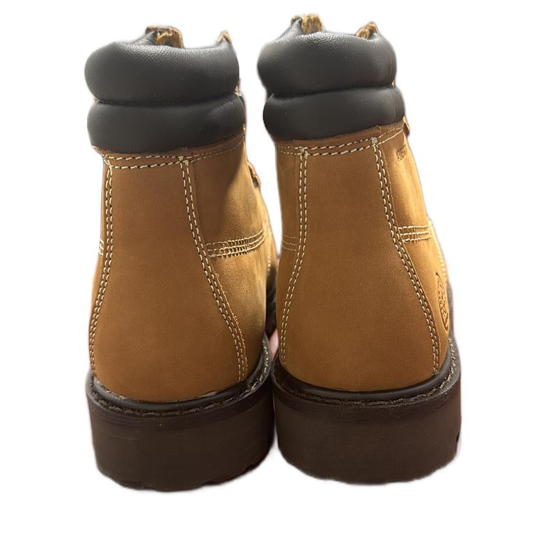 8602 Men’S Brown Work Boots Non Slip Water Resistant for Construction