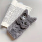 Winter Fashion Warm Cute Cat Plush Women's Phone Case Suitable For IPhone 15 Pro Max Phone Case