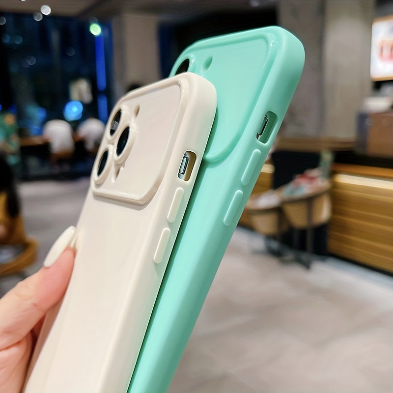 Luxury Solid Color TPU Shockproof Phone Case For IPhone 14 Pro Max 13 12 15 Pro Max Lens Protection Bumper Rear Cover For IPhone 11 Pro Max X XS XR 8 7 Plus Case