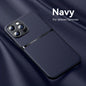 Litchi Pattern PU Leather Phone Case For Iphone15promax With Built-in Magnetic Suction 14 Promax Luxury Style 11 PU Leather 13 Promax Full Package Fall Protection Case