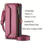 New Wallet Phone Case Wrist Shoulder Strap Lanyard Flip Magnetic Clasp Card Holder Kickstand Women Small Crossbody Handbag For Samsung Galaxy Note10+ 20 S24 S23 S22 S21 S20 S10 Plus Ultra FE Coin Purse A01 A04 A12 A13 A14 A22