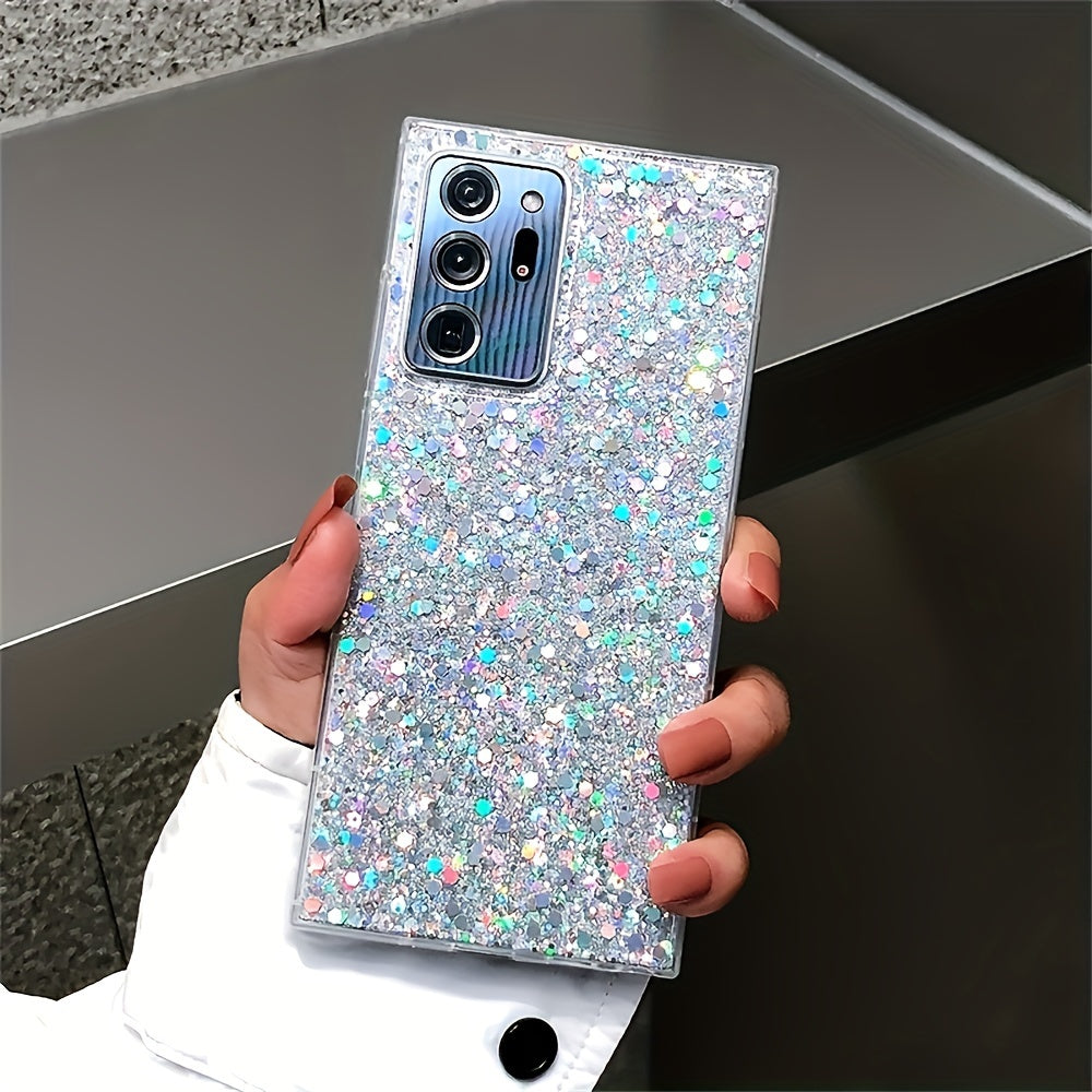Luxury Bling Glitter Sequins Phone Case For Samsung S23 Ultra S23 Plus S22 Ultra S21 S20 FE S10 Plus Shine Silicone Soft Shockproof Protective Bumper Cover