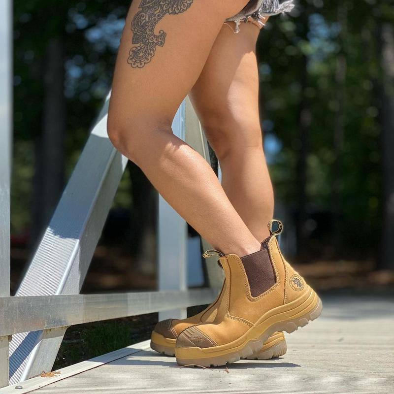 Steel Toe Boots Leather Work Boots for Men Boy Footwear Comfort Botas Construction Slip-Resistantantistatic Wide Width Shoe Springtok Durable Closed