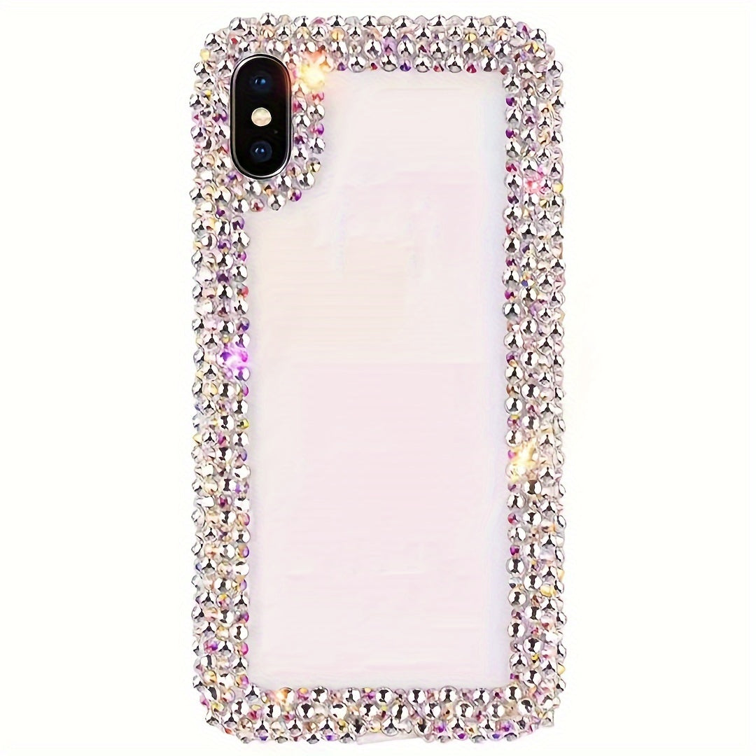 Phone Case - Fashionable Luxury Diamond-Encrusted Transparent Phone Case Suitable for Iphone 17 Pro Max/16 Plus/Xr/7G, Designed to Prevent Drops.