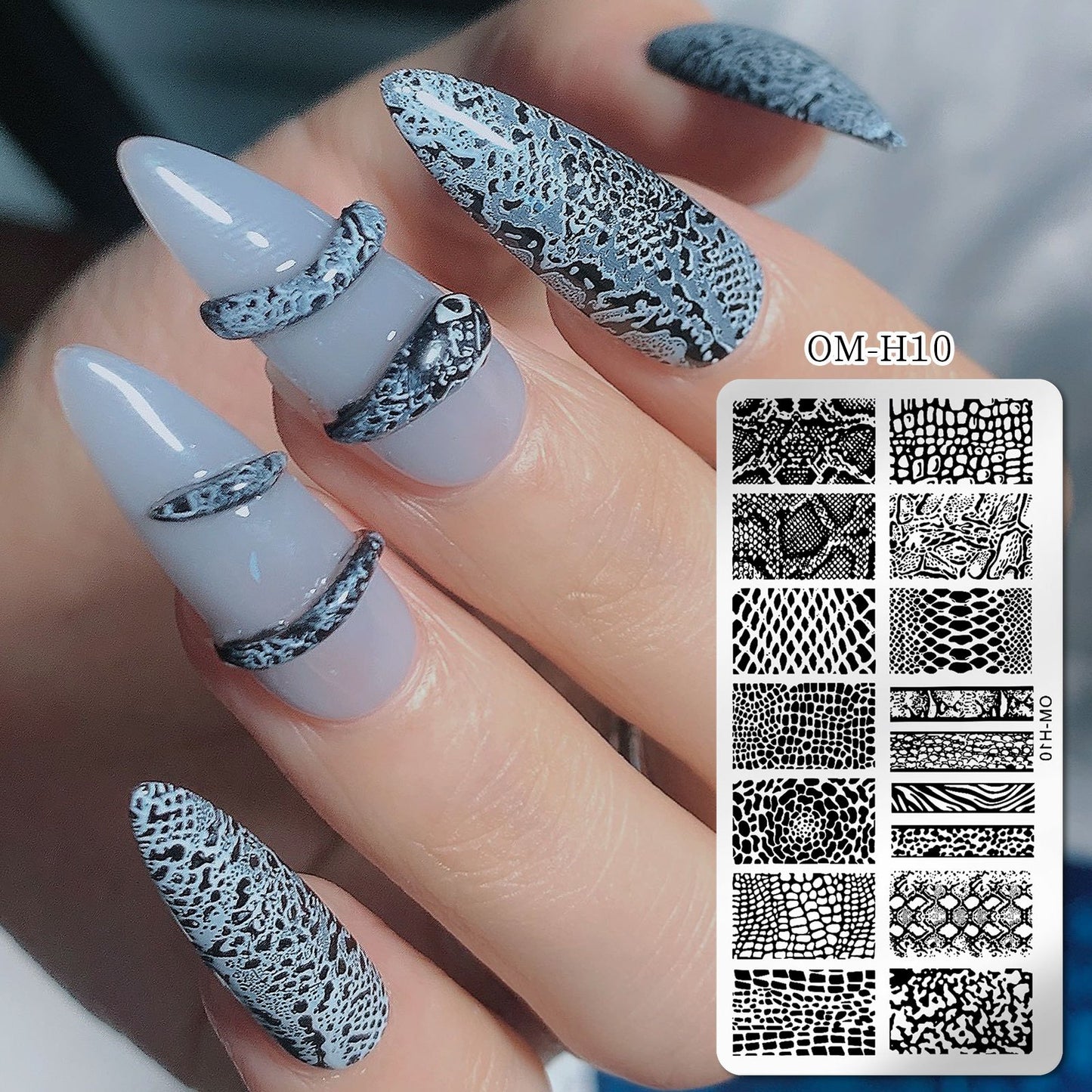 Professional Nail Transfer Tool with Nail Enhancement Templates - Odorless DIY Manicure & Pedicure System for Salon & Use, Temporary/Permanent Nail Stamping Press Plate