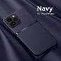 Litchi Pattern PU Leather Phone Case For Iphone15promax With Built-in Magnetic Suction 14 Promax Luxury Style 11 PU Leather 13 Promax Full Package Fall Protection Case