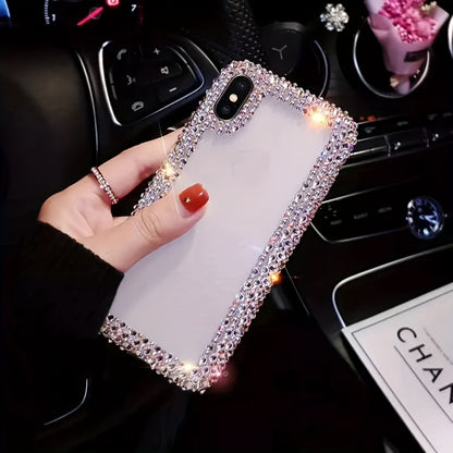 Phone Case - Fashionable Luxury Diamond-Encrusted Transparent Phone Case Suitable for Iphone 17 Pro Max/16 Plus/Xr/7G, Designed to Prevent Drops.