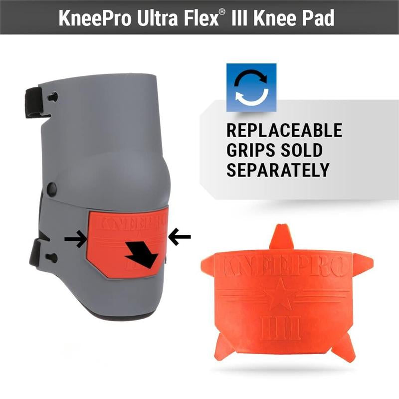 Ultra Flex III Kneepro Knee Pads for Construction, Gardening, Roofing, Work, Flooring - Pro Protection & Comfort for Men & Women Safety