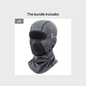 Breathable & Warm Motorcycle Riding Neck Gaiter - Adjustable Ear Loops, Full Face Coverage for Winter, Skiing, And Street Bikes, Skiing Accessory, Sleek Design, Flexible Fit