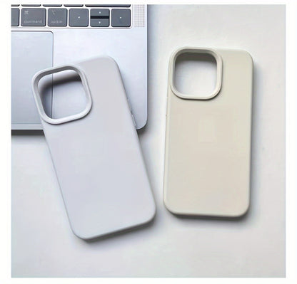Premium Liquid Silicone Phone Case - Durable & Shockproof Protection for iPhone Series - Anti-Slip, Flexible, and Slim-Fit Design