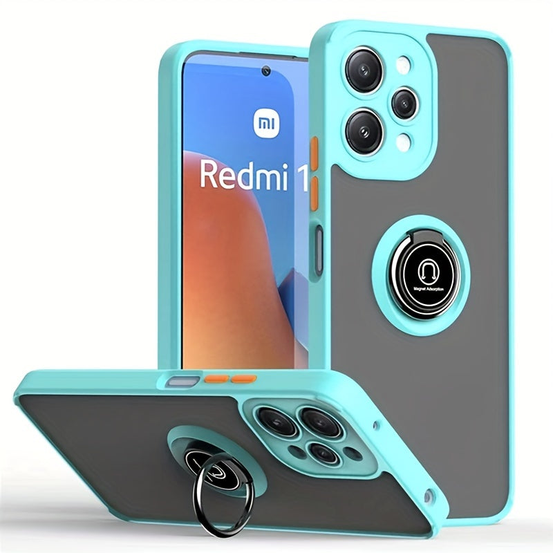 Shockproof Case For Xiaomi For Redmi 13C 12C 12 4G 12 5G Back Phone Case Cover With Car Holder
