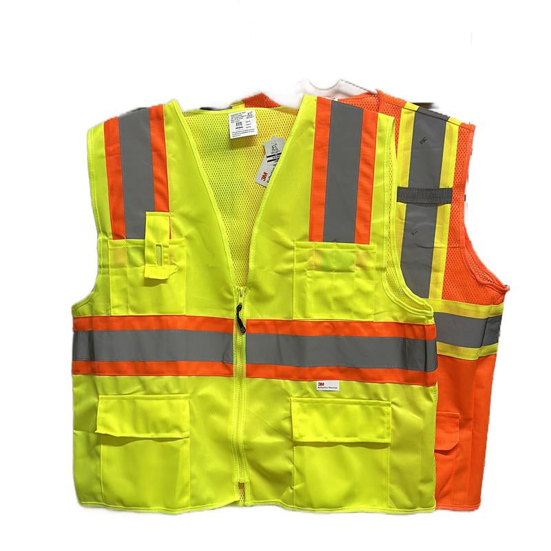 3M Safety Vest Class 2 with Reflective Tape Good for Construction, Road Work Etc