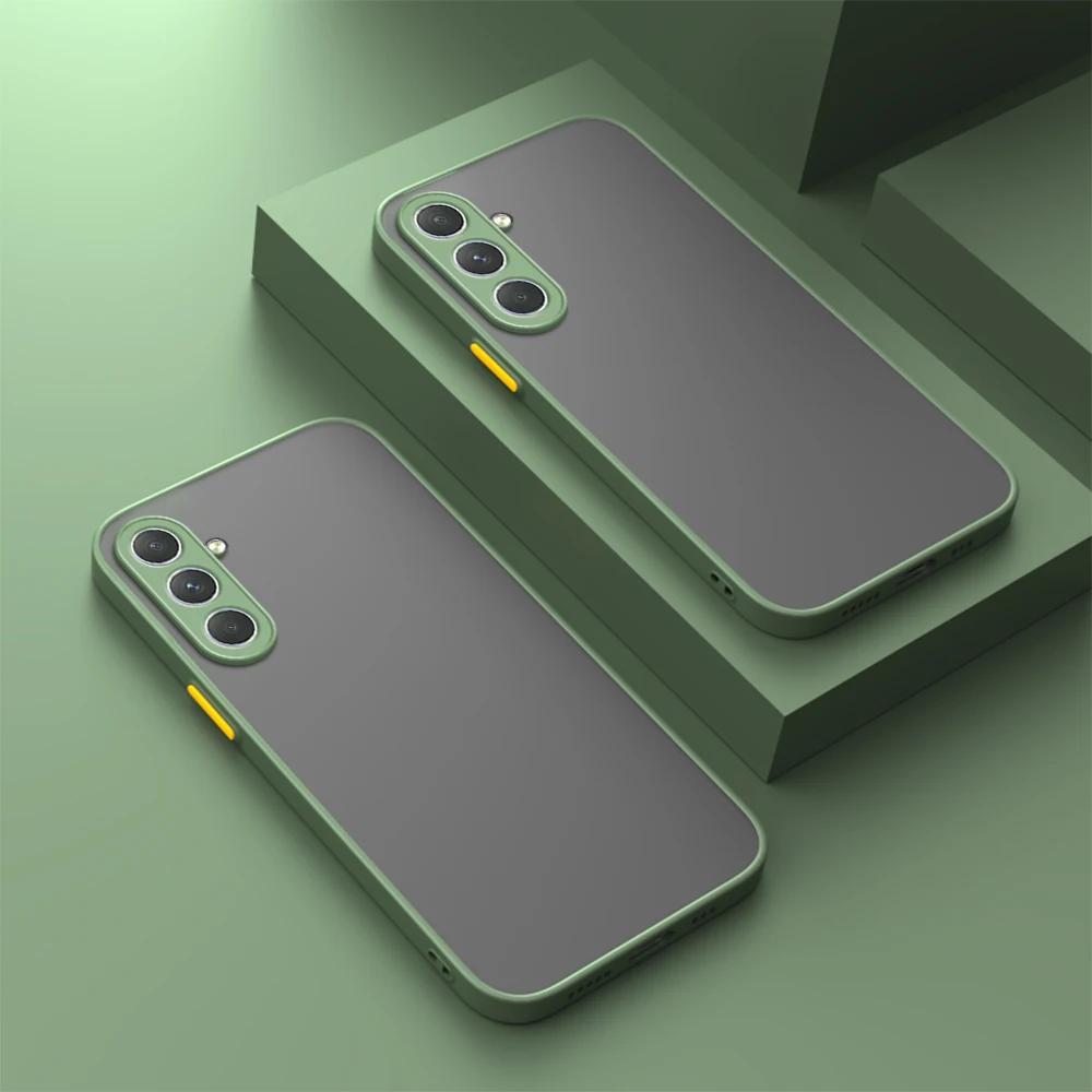Ultra-Thin Matte Phone Case - Basic Cases for Samsung A15 5G with Shockproof Bumper, Hard Protective Cover, and Scratch-Resistant Design for Everyday Protection