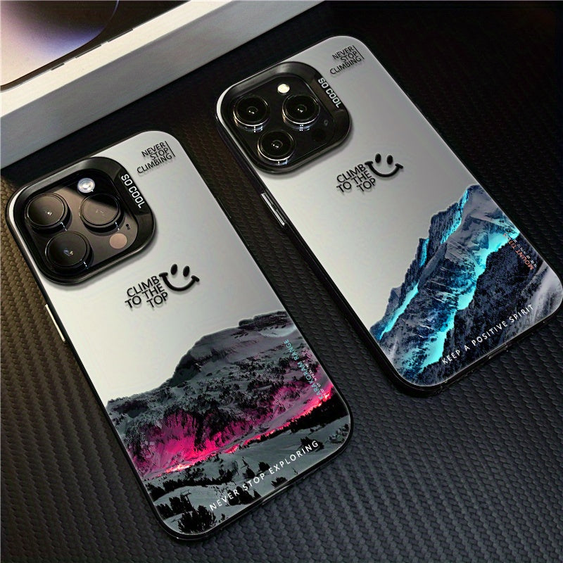 Color Silver Moonlight Snow Mountain For Iphone15 Phone Case Women Iphone15promax Phone Case New Fashion Trendy Iphone15pro High-end Iphone14promax Protective Cover Premium Sense Iphone14pro Phone Case All-inclusive Anti-fall