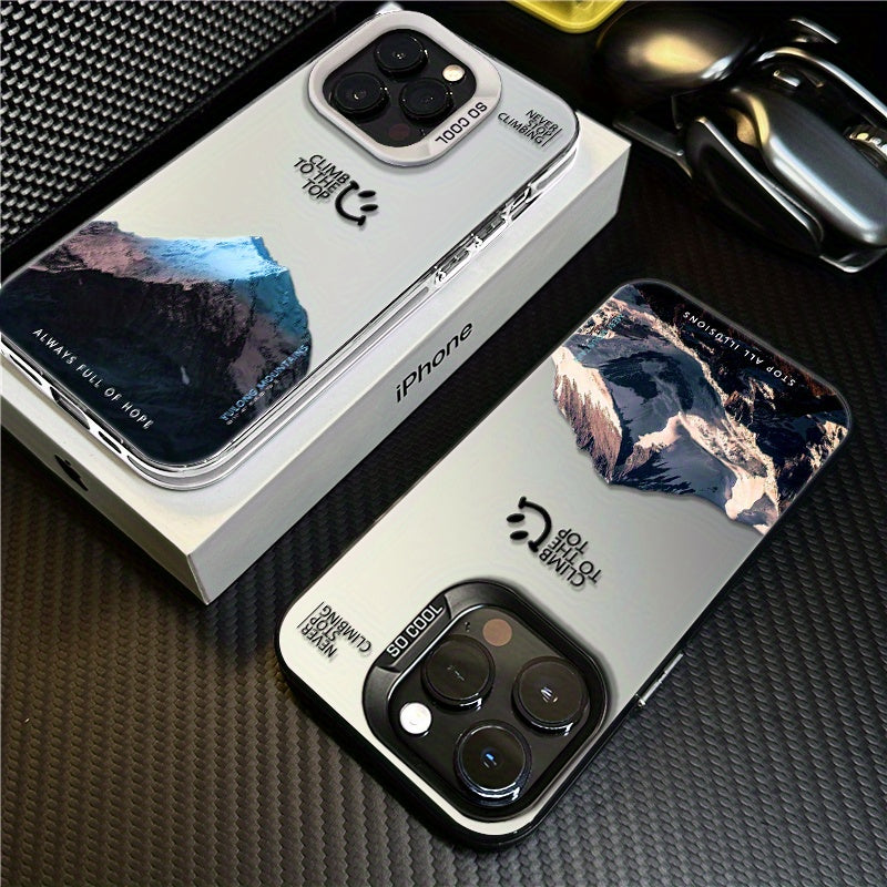 Color Silver Moonlight Snow Mountain For Iphone15 Phone Case Women Iphone15promax Phone Case New Fashion Trendy Iphone15pro High-end Iphone14promax Protective Cover Premium Sense Iphone14pro Phone Case All-inclusive Anti-fall