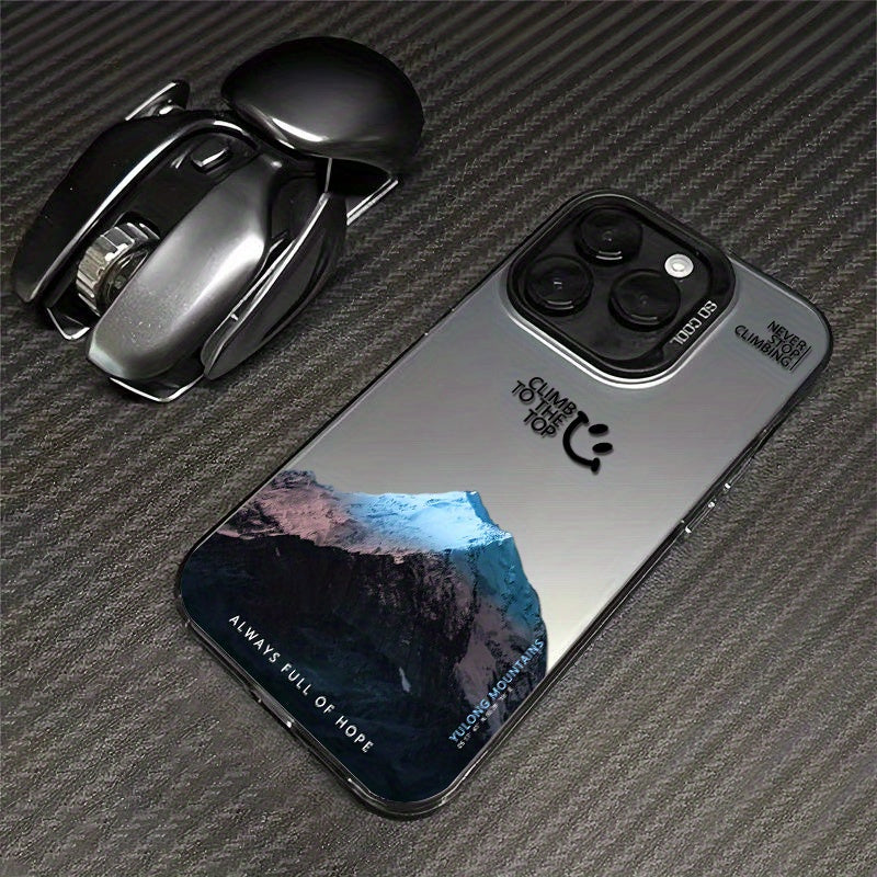 Color Silver Moonlight Snow Mountain For Iphone15 Phone Case Women Iphone15promax Phone Case New Fashion Trendy Iphone15pro High-end Iphone14promax Protective Cover Premium Sense Iphone14pro Phone Case All-inclusive Anti-fall