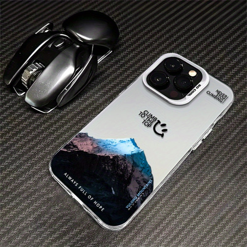Color Silver Moonlight Snow Mountain For Iphone15 Phone Case Women Iphone15promax Phone Case New Fashion Trendy Iphone15pro High-end Iphone14promax Protective Cover Premium Sense Iphone14pro Phone Case All-inclusive Anti-fall