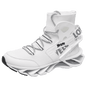 Men's Blade Type Shoes, Breathable Shock Absorption High Top Running Shoes Lightweight Non-Slip Shoes For Jogging Tennis Gym, Casual Walking Sneakers, Athletic Shoes, Men's Shoes