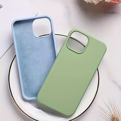 Premium Liquid Silicone Phone Case - Durable & Shockproof Protection for iPhone Series - Anti-Slip, Flexible, and Slim-Fit Design