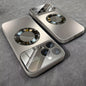Luxury Titanium Metallic Color Magnetic Wireless Charging Matte Phone Case for iPhone 17 16 15 14 13 12 11 Pro Max Air Plus Shockproof Glass Window Camera Lens Protection Cover with Hollowed out Logo