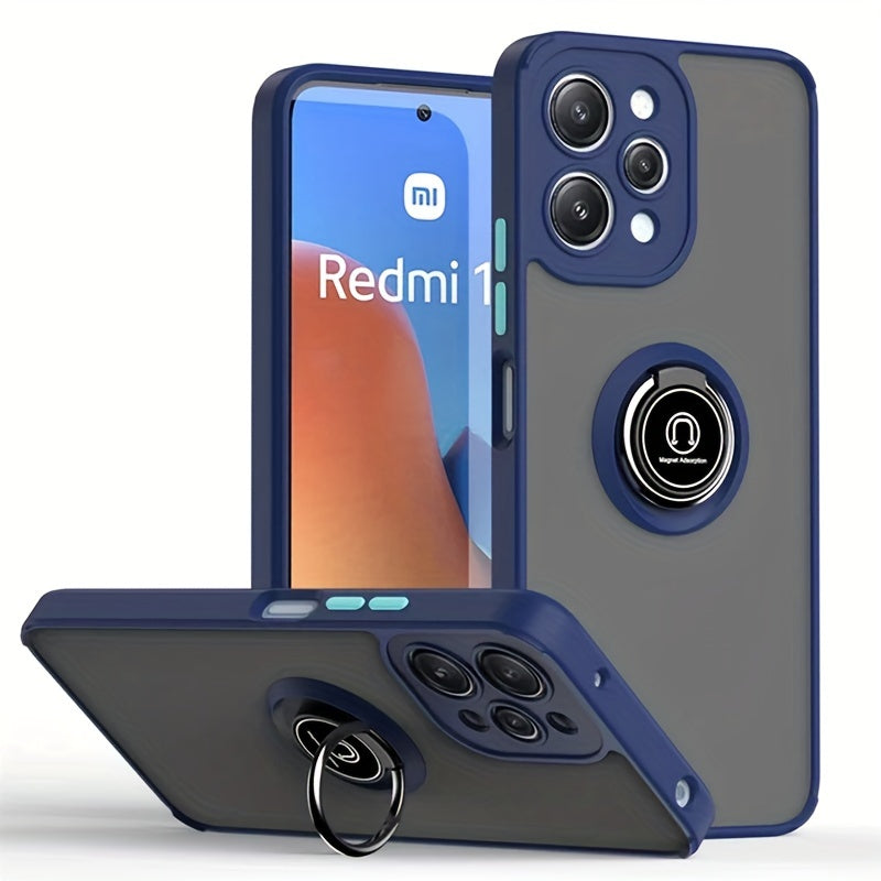 Shockproof Case For Xiaomi For Redmi 13C 12C 12 4G 12 5G Back Phone Case Cover With Car Holder