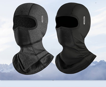 Breathable & Warm Motorcycle Riding Neck Gaiter - Adjustable Ear Loops, Full Face Coverage for Winter, Skiing, And Street Bikes, Skiing Accessory, Sleek Design, Flexible Fit