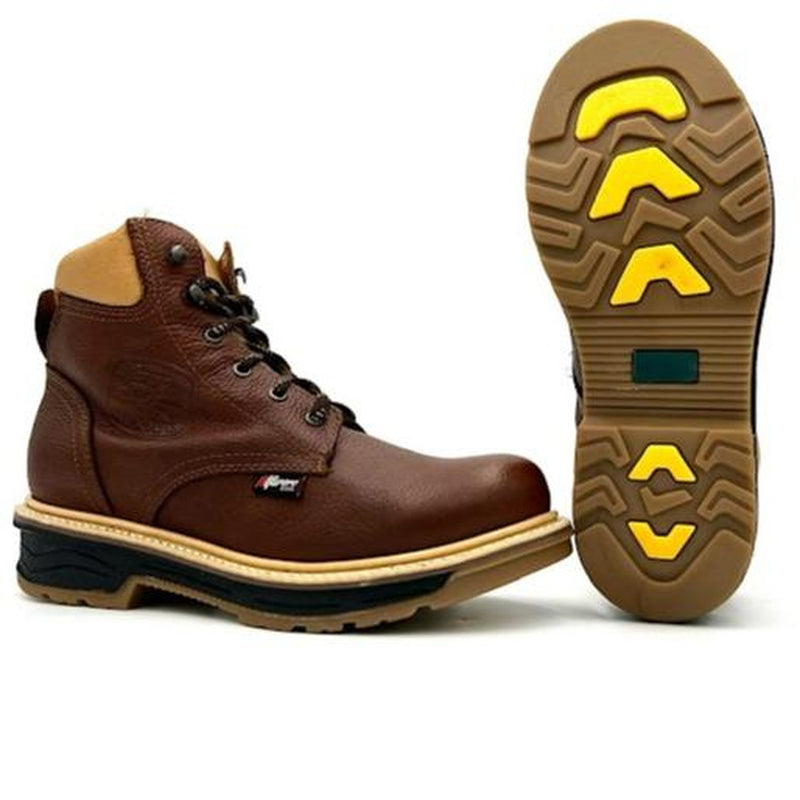Industrial Work Boots, Oil-Slip Resistant, Anti-Fatigue Sole, Classic Style, Welt Construction Leather Footwear Deli