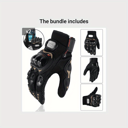 Suitable For Motorcycles, Road Bikes, Off-road Motorcycles, Spring, Summer, Autumn, And Winter Unisex Finger Touch Screen Gloves For Men And Women, Breathable Cycling Gloves, Motorcycle Gloves, Bicycle Gloves.