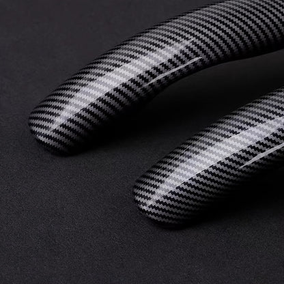 Upgrade Your Driving Experience With A Non-Slip Carbon Fiber Steering Wheel Cover!