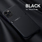 Litchi Pattern PU Leather Phone Case For Iphone15promax With Built-in Magnetic Suction 14 Promax Luxury Style 11 PU Leather 13 Promax Full Package Fall Protection Case