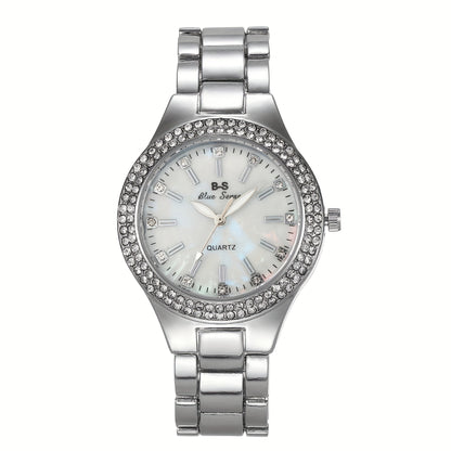 Rhinestone Decor Quartz Watch Casual Analog Party Dress Watch, Gift For Mother's Day Valentine's Day