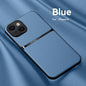 Litchi Pattern PU Leather Phone Case For Iphone15promax With Built-in Magnetic Suction 14 Promax Luxury Style 11 PU Leather 13 Promax Full Package Fall Protection Case