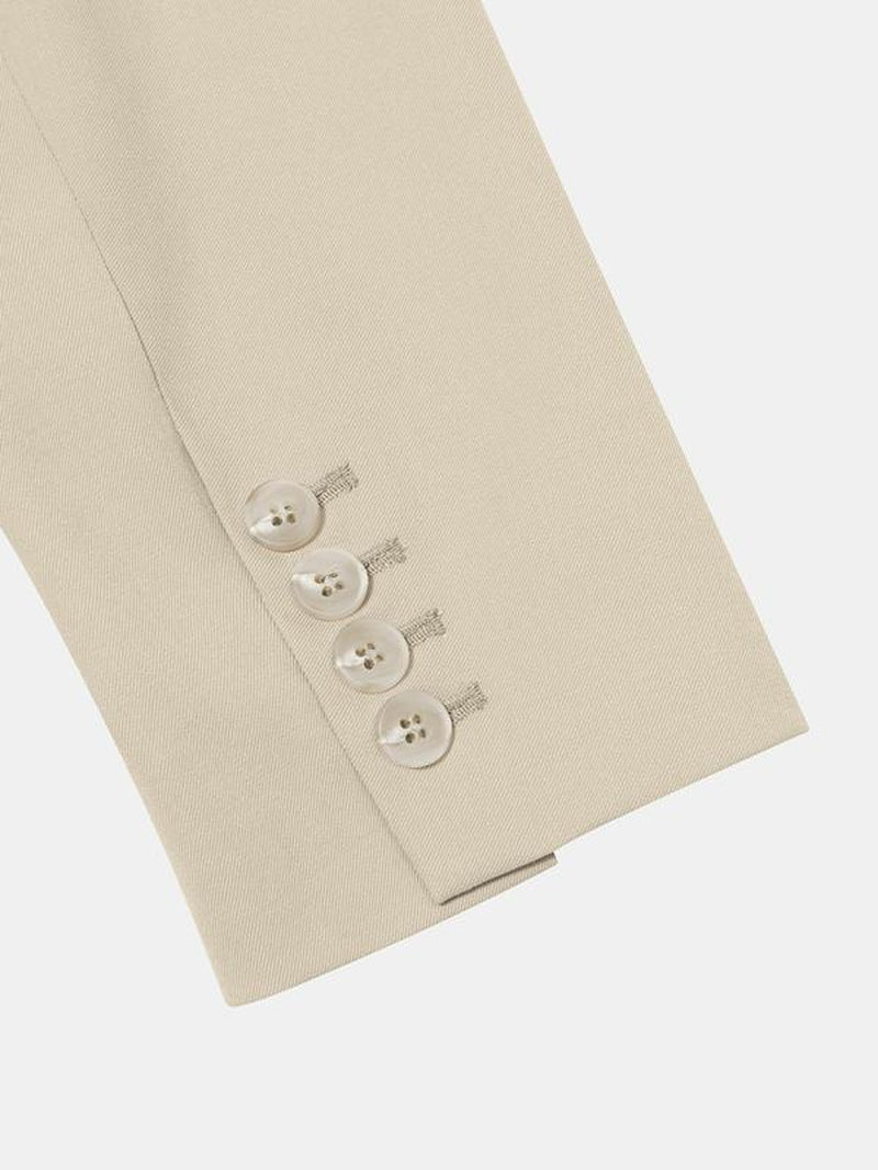 YOZY Women'S Solid Color Shawl Collar Blazer, Elegant Long Sleeve Button Outerwear for Spring & Fall, Ladies Clothes for Work Office Business