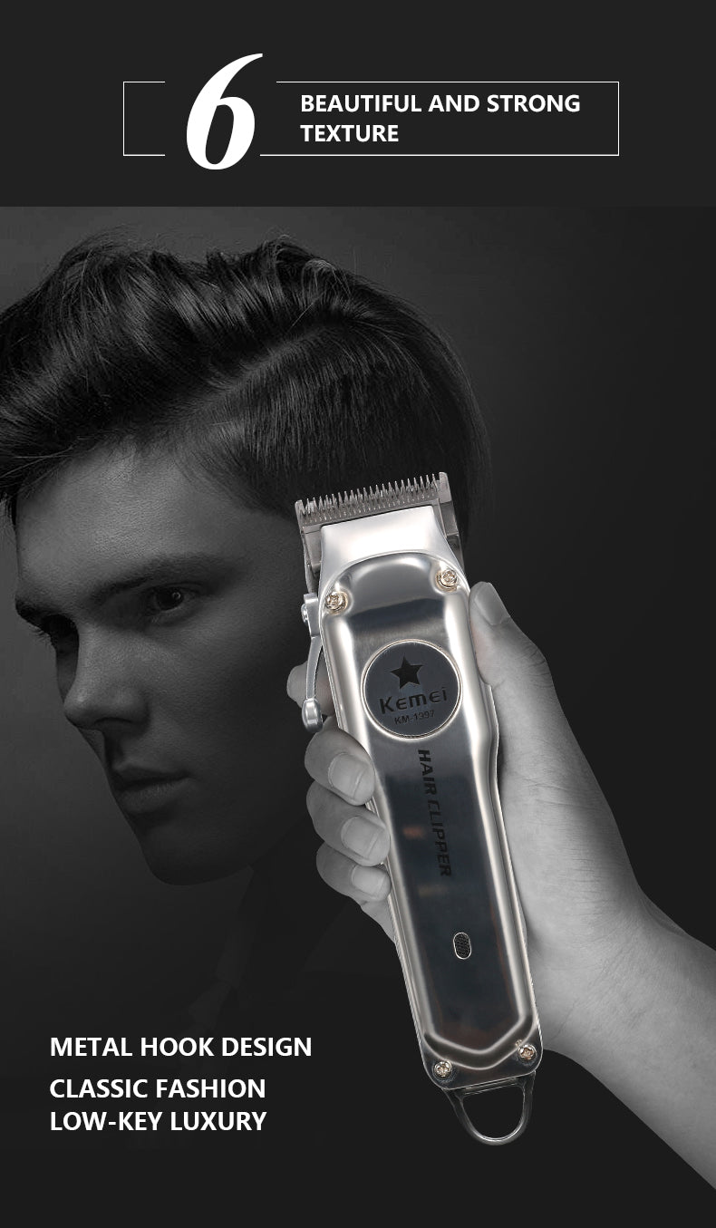 Kemei Rechargeable Electric Hair Clipper for Men