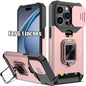 Heavy-Duty Shockproof Phone Case with a Metal Stand And Card Slot, Compatible with for iphone 17 Pro Max, 16 Pro Max, 15 Pro Max, And 14 Pro Max.