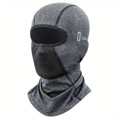 Breathable & Warm Motorcycle Riding Neck Gaiter - Adjustable Ear Loops, Full Face Coverage for Winter, Skiing, And Street Bikes, Skiing Accessory, Sleek Design, Flexible Fit