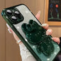 Deluxe Electroplated Phone Case, Invisible Makeup Mirror, Cute Rabbit Phone Holder And Hidden Bracket Shockproof Ultra-thin Protection Suitable For IPhone 11/12/13/14/15 Pro Max