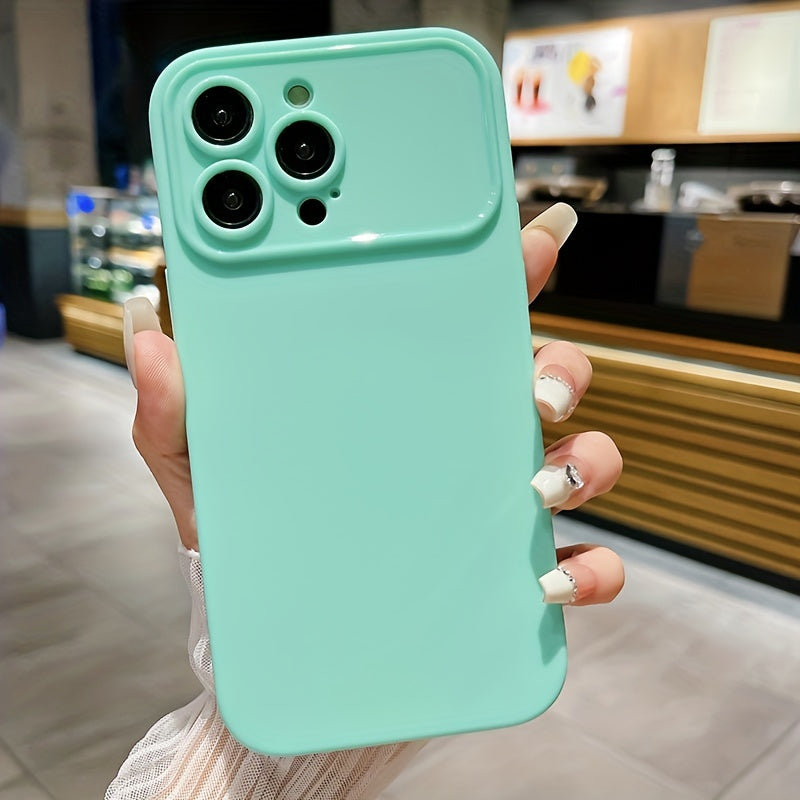 Luxury Solid Color TPU Shockproof Phone Case For IPhone 14 Pro Max 13 12 15 Pro Max Lens Protection Bumper Rear Cover For IPhone 11 Pro Max X XS XR 8 7 Plus Case