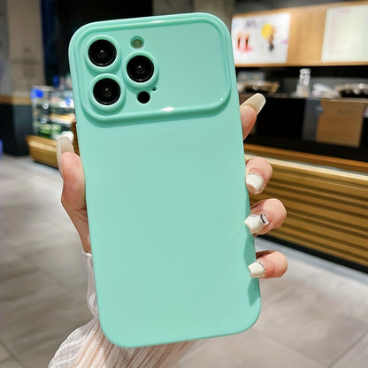 Luxury Solid Color TPU Shockproof Phone Case For IPhone 14 Pro Max 13 12 15 Pro Max Lens Protection Bumper Rear Cover For IPhone 11 Pro Max X XS XR 8 7 Plus Case