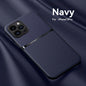 Litchi Pattern PU Leather Phone Case For Iphone15promax With Built-in Magnetic Suction 14 Promax Luxury Style 11 PU Leather 13 Promax Full Package Fall Protection Case