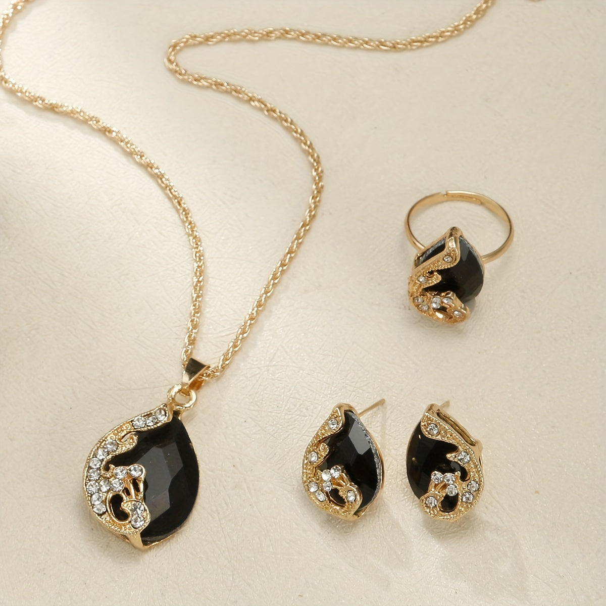 5pcs/set Women's Watch Quicksand Oval Pointer Quartz Watch Analog PU Leather Wrist Watch & Jewelry Set, Gift For Mom Her