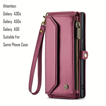 New Wallet Phone Case Wrist Shoulder Strap Lanyard Flip Magnetic Clasp Card Holder Kickstand Women Small Crossbody Handbag For Samsung Galaxy Note10+ 20 S24 S23 S22 S21 S20 S10 Plus Ultra FE Coin Purse A01 A04 A12 A13 A14 A22