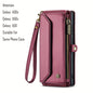 New Wallet Phone Case Wrist Shoulder Strap Lanyard Flip Magnetic Clasp Card Holder Kickstand Women Small Crossbody Handbag For Samsung Galaxy Note10+ 20 S24 S23 S22 S21 S20 S10 Plus Ultra FE Coin Purse A01 A04 A12 A13 A14 A22