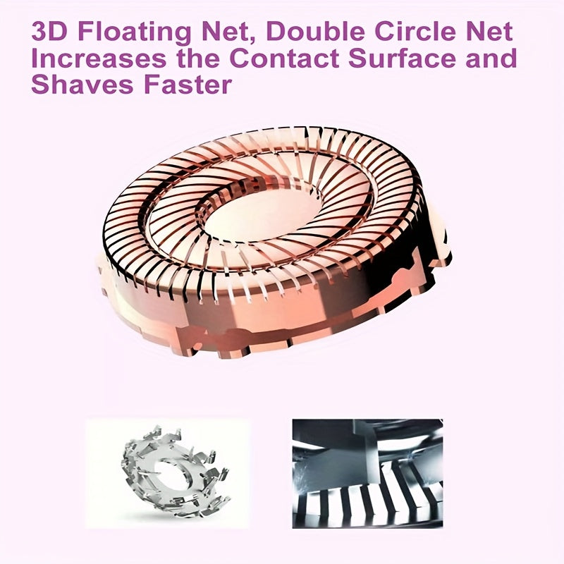 Women's Painless Hair Remover, Battery Powered Facial Hair Remover